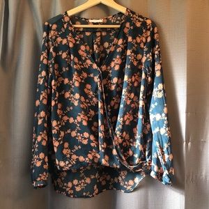 Lush Sheer Floral Top L